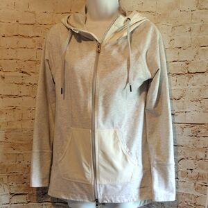 Eddie Bauer Women's Gray Zip-Up Hoodie Size S